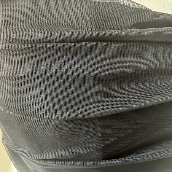 Womens Akira Tube Top Crop Black Strapless Size large Zip Up NEW - Picture 2 of 9